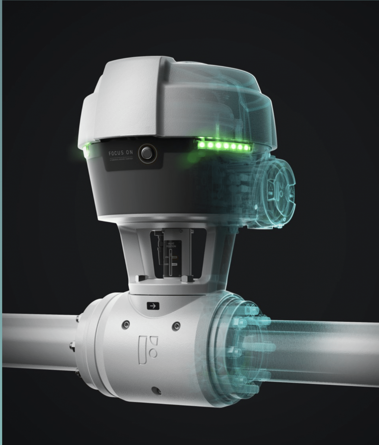 FOCUS-1 smart valve with APM Studio embedded in the device providing the diagnostic, prognostic and advanced control functions