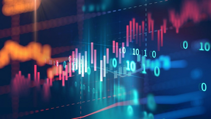 Graph showing real-time data being monitored from industrial machines