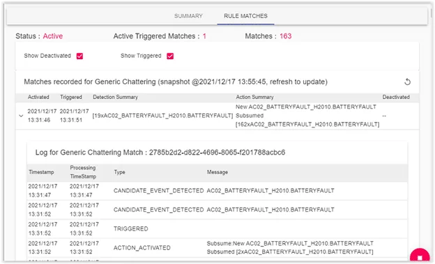 Complex Event Processing in APM & APM Studio UReason - CEP Definition is triggered, shown in APM Studio