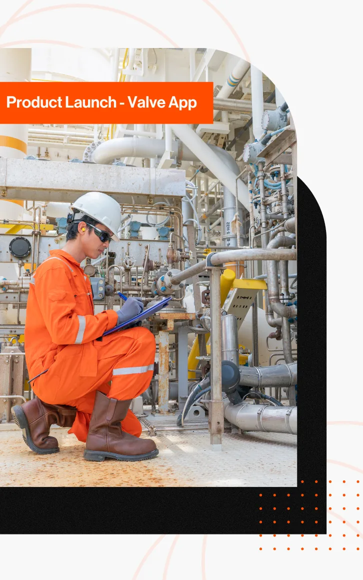 Insights into UReason Valve App A maintenance engineer checking the valves in the factory