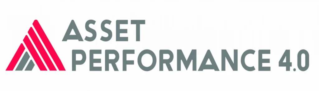 Asset Performance 4.0 event logo, with a pink and grey chevron mark beside the name.