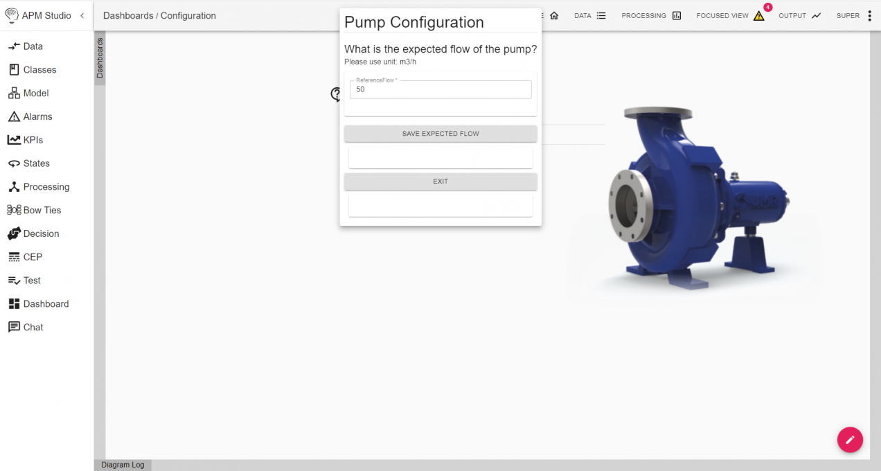 APM Pump configuration