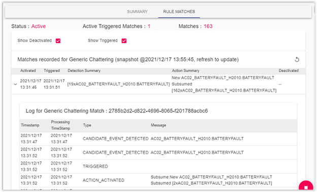 UReason - CEP Definition is triggered, shown in APM Studio