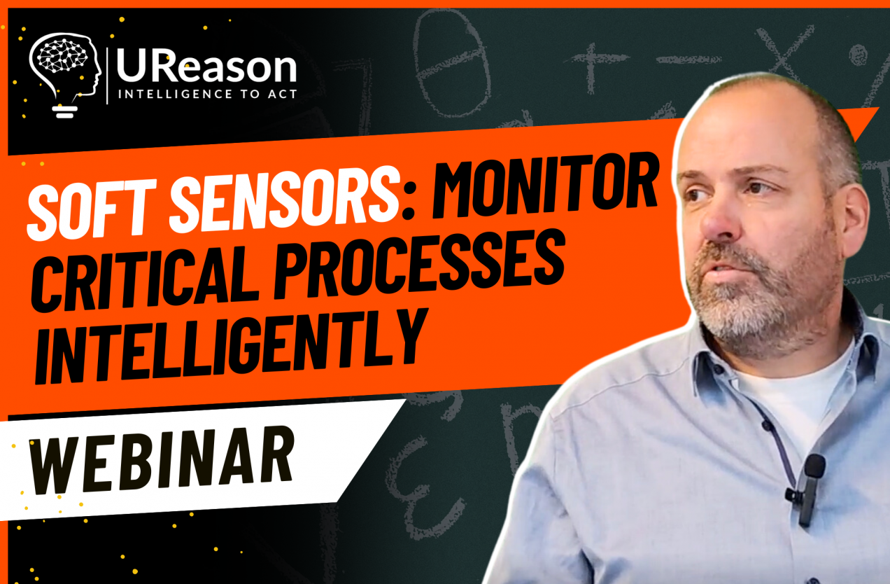 Jules Oudmans presenting a webinar on using soft sensors to monitor critical processes intelligently with UReason