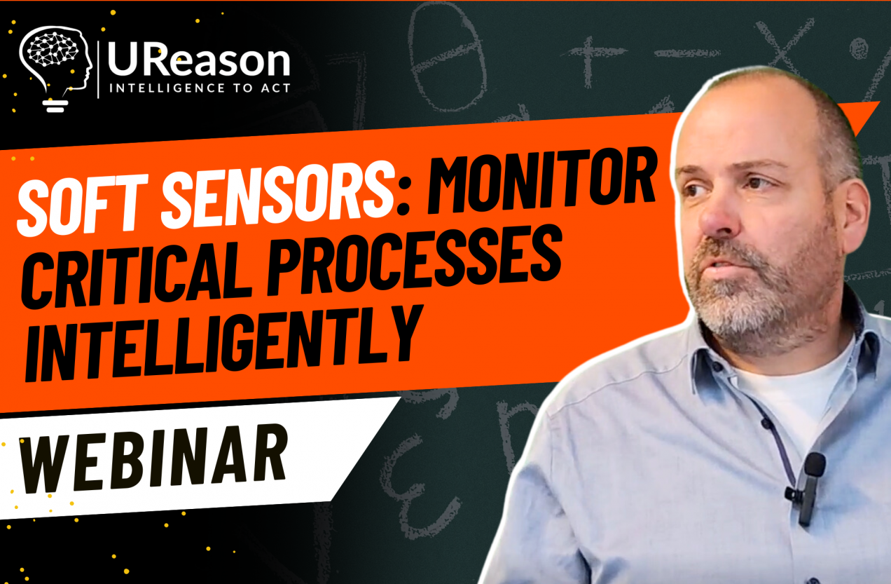 Jules Oudmans presenting a webinar on using soft sensors to monitor critical processes intelligently with UReason