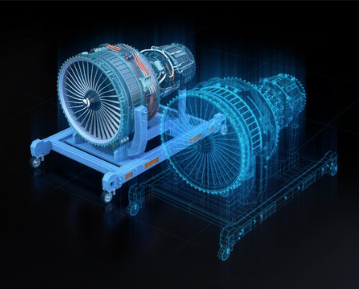 Asset twin of a turbine engine
